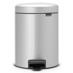 Brabantia NewIcon kosz na śmieci 5 l pedałowy metaliczny szary 112904