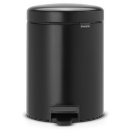 Brabantia NewIcon kosz na śmieci 5 l pedałowy czarny mat 112928