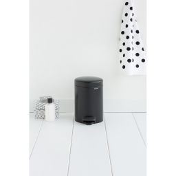 Brabantia Newicon kosz na śmieci 3 l pedałowy czarny mat 113321