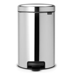 Brabantia NewIcon kosz na śmieci 12 l pedałowy stal polerowana 113581