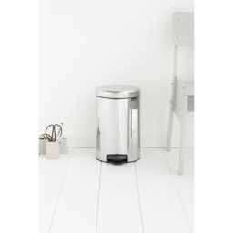 Brabantia NewIcon kosz na śmieci 12 l pedałowy stal polerowana 113581