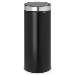 Brabantia Touch Bin kosz na śmieci 30 l chrom-czarny 115448
