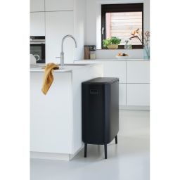 Brabantia Bo Touch Bin Hi pojemnik na odpady 60 l czarny mat 130229