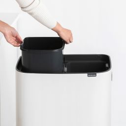 Brabantia Bo Touch Bin Hi pojemnik na odpady 60 l do segregacji biały 130601