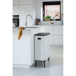 Brabantia Bo Touch Bin Hi pojemnik na odpady 60 l do segregacji biały 130601