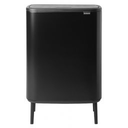 Brabantia Bo Touch Bin Hi pojemnik na odpady 60 l do segregacji czarny mat 130625