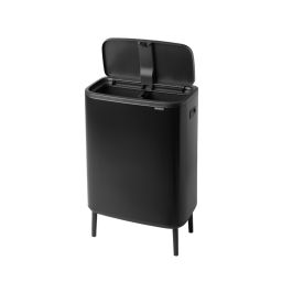 Brabantia Bo Touch Bin Hi pojemnik na odpady 60 l do segregacji czarny mat 130625
