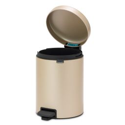 Brabantia NewIcon kosz na śmieci 5 l pedałowy złoty 304422