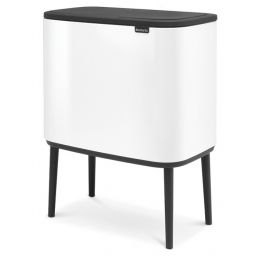 Brabantia Bo Touch Bin pojemnik na odpady 34 l do segregacji biały 313547