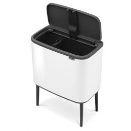 Brabantia Bo Touch Bin pojemnik na odpady 34 l do segregacji biały 313547