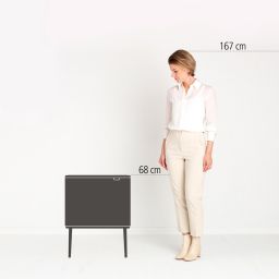 Brabantia Bo Touch Bin pojemnik na odpady 34 l do segregacji biały 313547