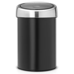 Brabantia Touch Bin kosz na śmieci 3 l czarny mat/chrom 364440