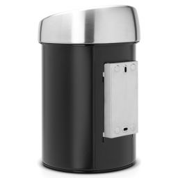 Brabantia Touch Bin kosz na śmieci 3 l czarny mat/chrom 364440