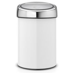 Brabantia Touch Bin kosz na śmieci 3 l biały/chrom 364488