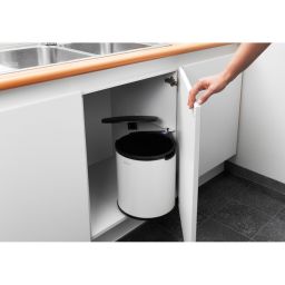 Brabantia De Luxe kosz na śmieci szafkowy 15 l biały 428081
