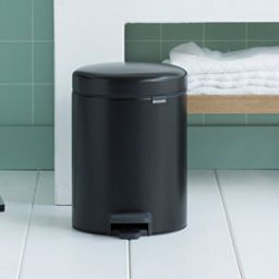 Brabantia NewIcon kosz na śmieci 5 l pedałowy czarny mat 112928