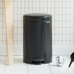 Brabantia NewIcon kosz na śmieci 12 l pedałowy czarny mat 113741
