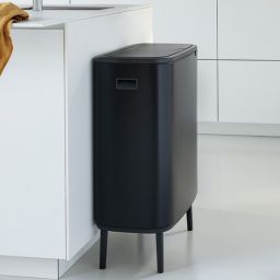 Brabantia Bo Touch Bin Hi pojemnik na odpady 60 l do segregacji czarny mat 130625