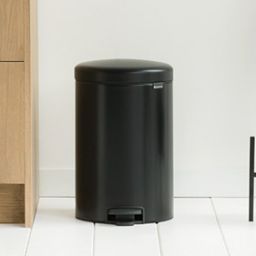 Brabantia NewIcon kosz na śmieci 20 l pedałowy czarny mat 114106
