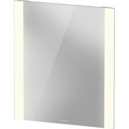 Duravit Light & Mirrors lustro 60x70 cm prostokątne z oświetleniem biały LM7865000000000