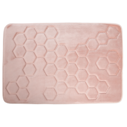 Hyggli Honey dywanik łazienkowy 90x60 cm prostokątny jasnoróżowy 70-090