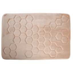Hyggli Honey dywanik łazienkowy 90x60 cm prostokątny beżowy 70-091
