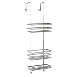 Hyggli Inox półka prysznicowa 25x12,1x79,1 cm zawieszana na kabinę stal 50-112