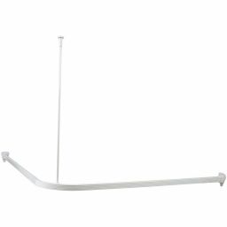 Duschy drążek zasłony prysznicowej 90x90 cm narożny biały 675-10