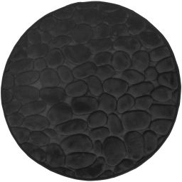 Duschy Bellarina dywanik łazienkowy 60x60 cm okrągły czarny 767-20