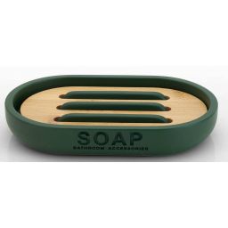 Duschy Nature mydelniczka stojąca ciemnozielona 833-23