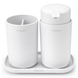 Brabantia ReNew zestaw akcesoriów łazienkowych 3w1 biały 280382