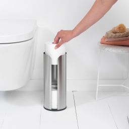 Brabantia ReNew pojemnik na papier toaletowy stojący chrom mat 280566