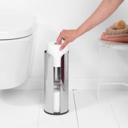 Brabantia ReNew pojemnik na papier toaletowy stojący chrom 280580