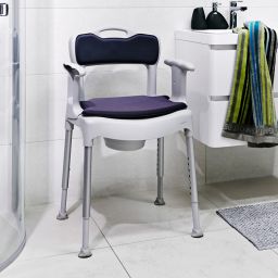 Etac Swift Commode krzesełko toaletowo-prysznicowe z podłokietnikami i oparciem 81702030