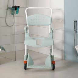 Etac Clean wózek inwalidzki z funkcją toalety zielona laguna 80229325