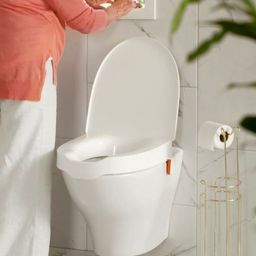 Etac My Loo nakładka podwyższająca 10 cm na toaletę z pokrywą biała 80301523