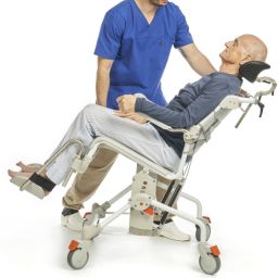Etac Swift Mobil Tilt 2 wózek inwalidzki z funkcją toalety biały 80229410