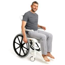 Etac Clean wózek inwalidzki z funkcją toalety biały 80229276