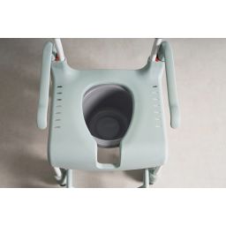 Etac Clean wózek inwalidzki z funkcją toalety zielona laguna 80229321