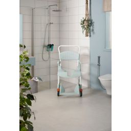 Etac Clean wózek inwalidzki z funkcją toalety zielona laguna 80229321