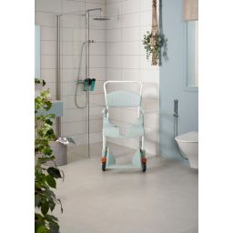 Etac Clean wózek inwalidzki z funkcją toalety zielona laguna 80229325