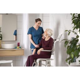 Etac Swift Mobil 2 wózek inwalidzki z funkcją toalety biały 80229400