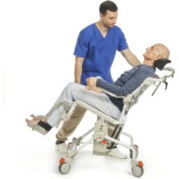 Etac Swift Mobil Tilt 2 wózek inwalidzki z funkcją toalety biały 80229410