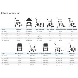 Etac Swift Mobil Tilt 2 wózek inwalidzki z funkcją toalety biały 80229410