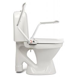 Etac Hi Loo nakładka podwyższająca 6 cm na toaletę z pokrywą i podłokietnikami biała 80301316-2