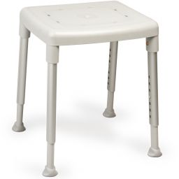 Etac Smart stołek prysznicowy z regulacją wysokości z kwadratowym siedziskiem szary 81951010