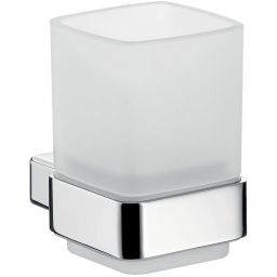 Emco Loft kubek do mycia zębów chrom/szkło satynowane 052000100
