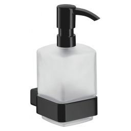 Emco Loft dozownik do mydła czarny/szkło satynowe 052113301