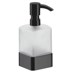 Emco Loft dozownik do mydła czarny/szkło satynowe 052113302
