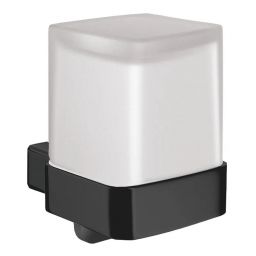 Emco Loft dozownik mydła ścienny czarny/szkło satynowe 052113303